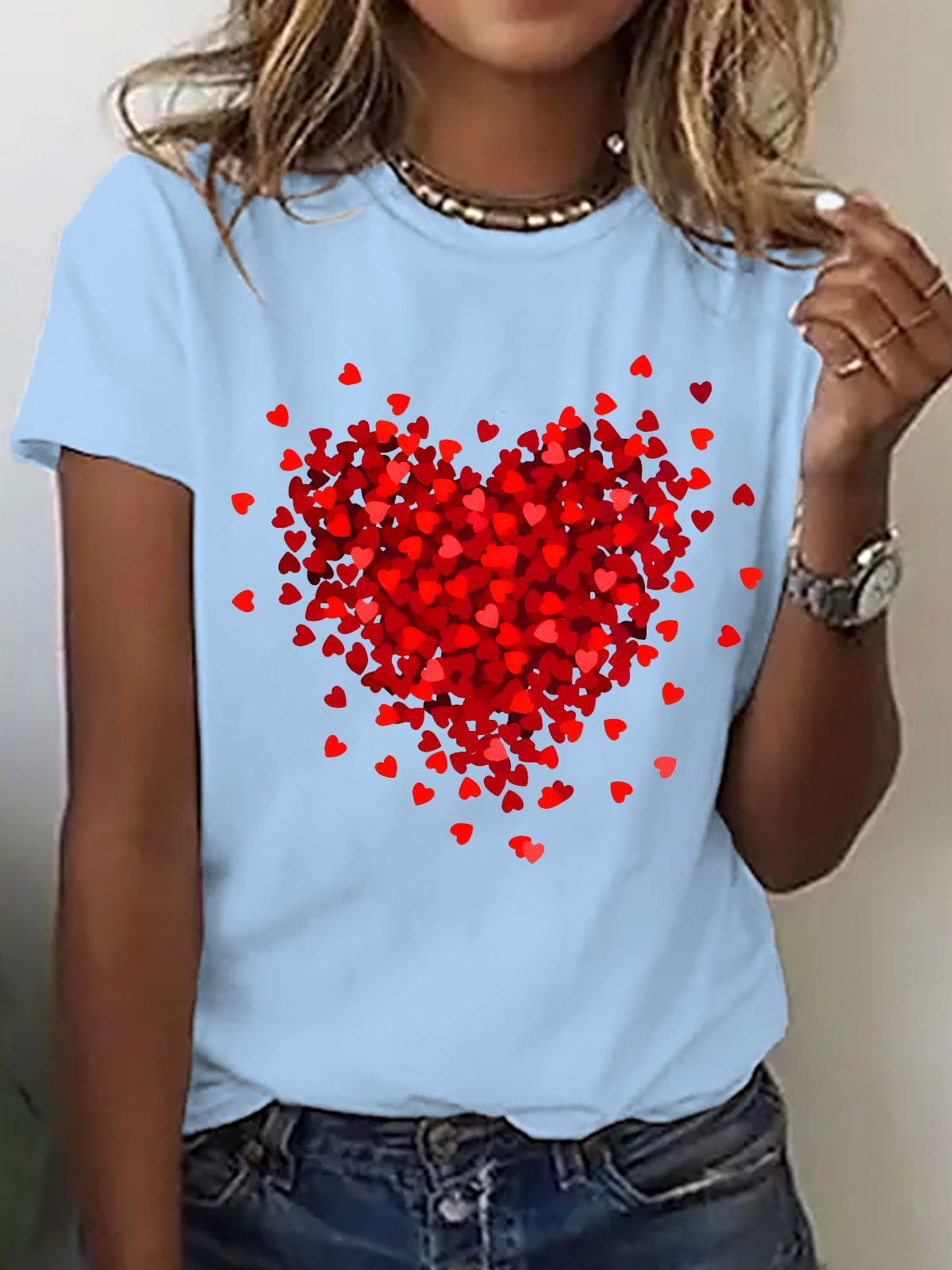 Let Love Fill Your Heart Cotton T-Shirt