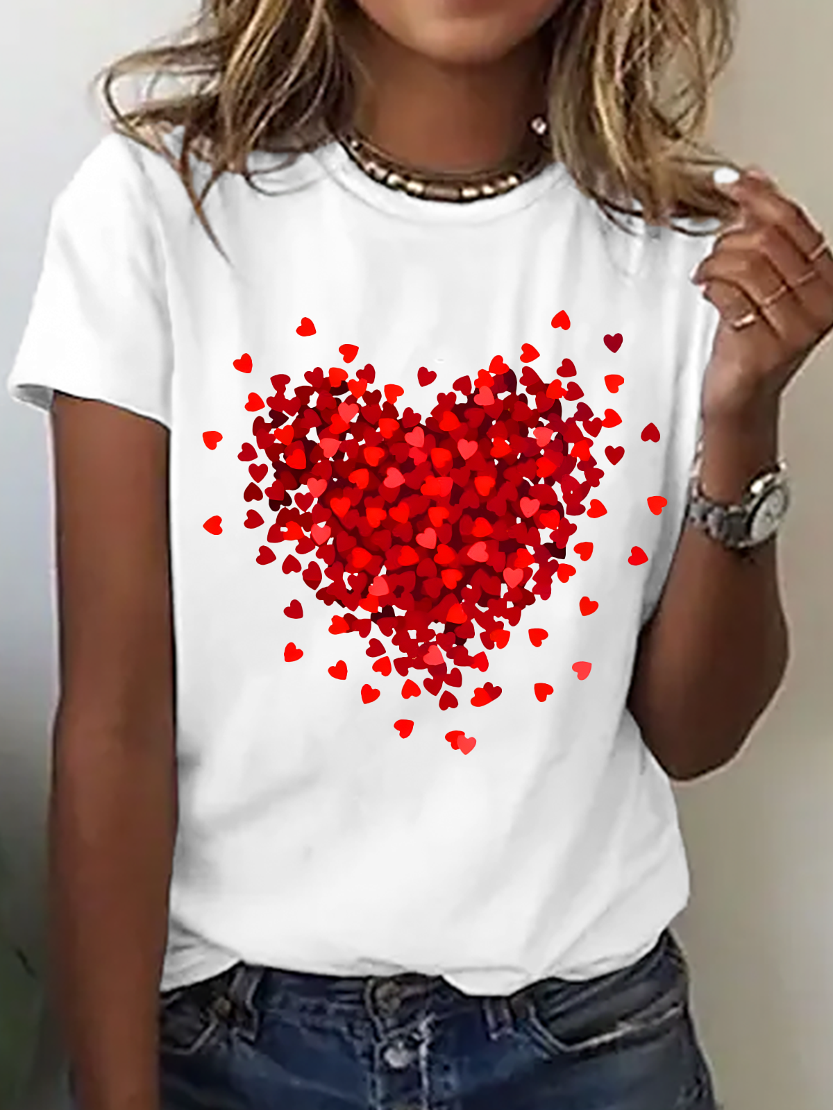 Let Love Fill Your Heart Cotton T-Shirt