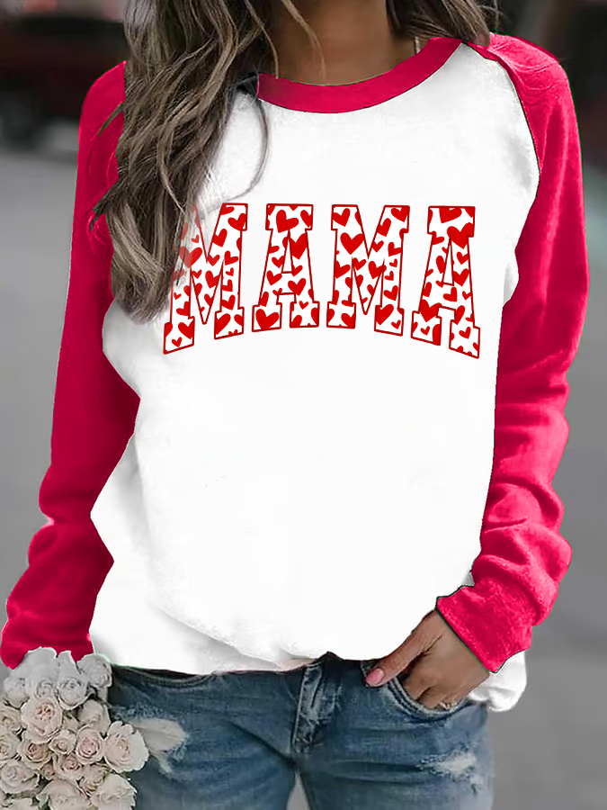 Women'S Valentine's Day Crew Neck Sweatshirt