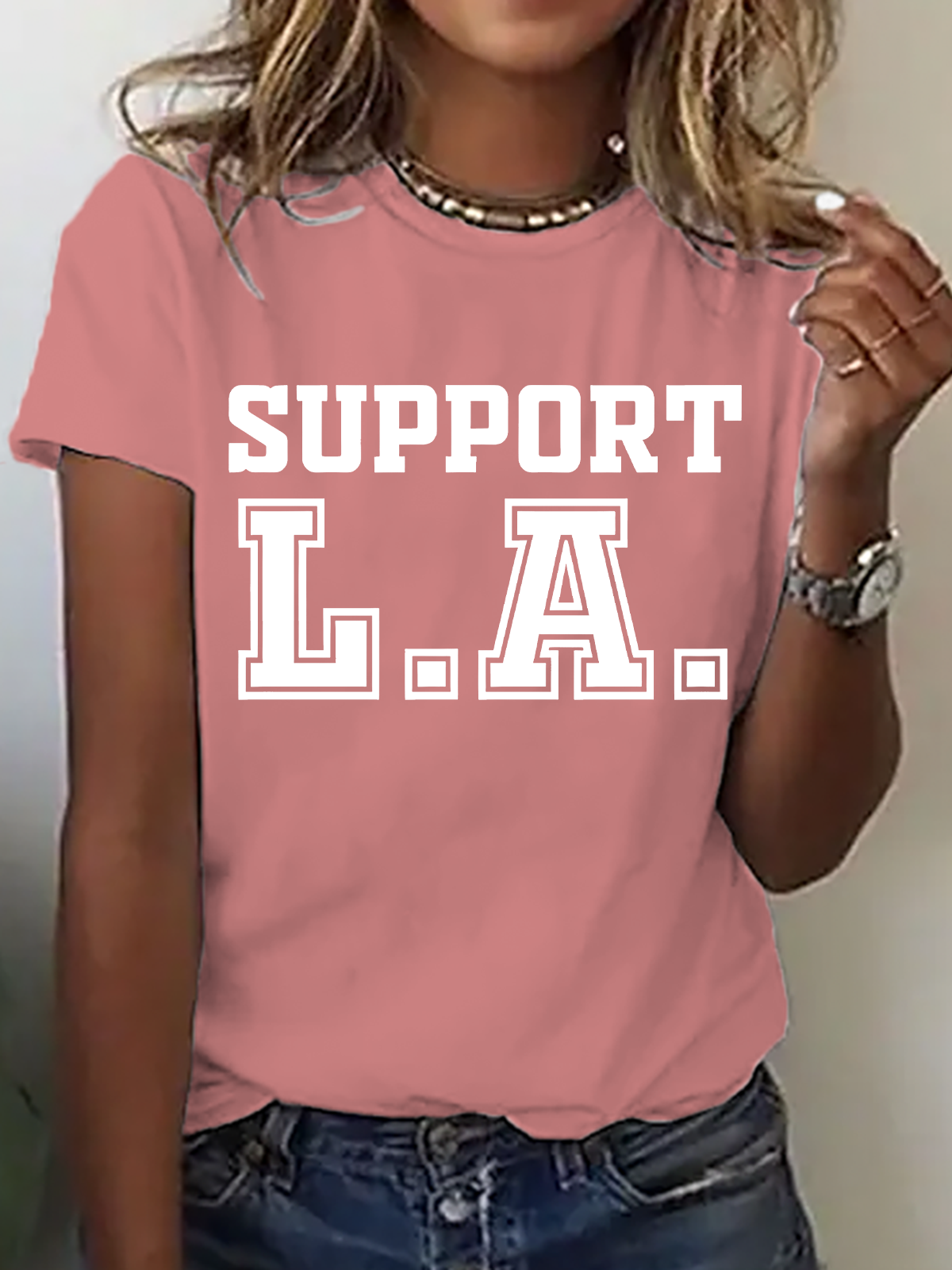 Support La Wildfire Relief Cotton T-Shirt