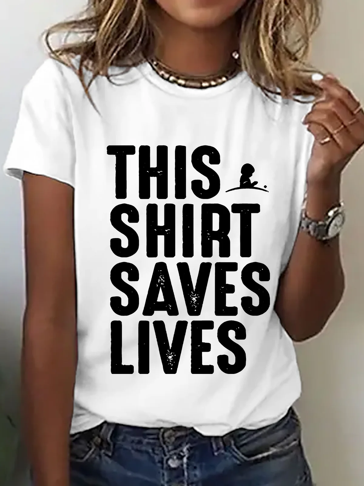 This Shirt Saves Lives Cotton T-Shirt