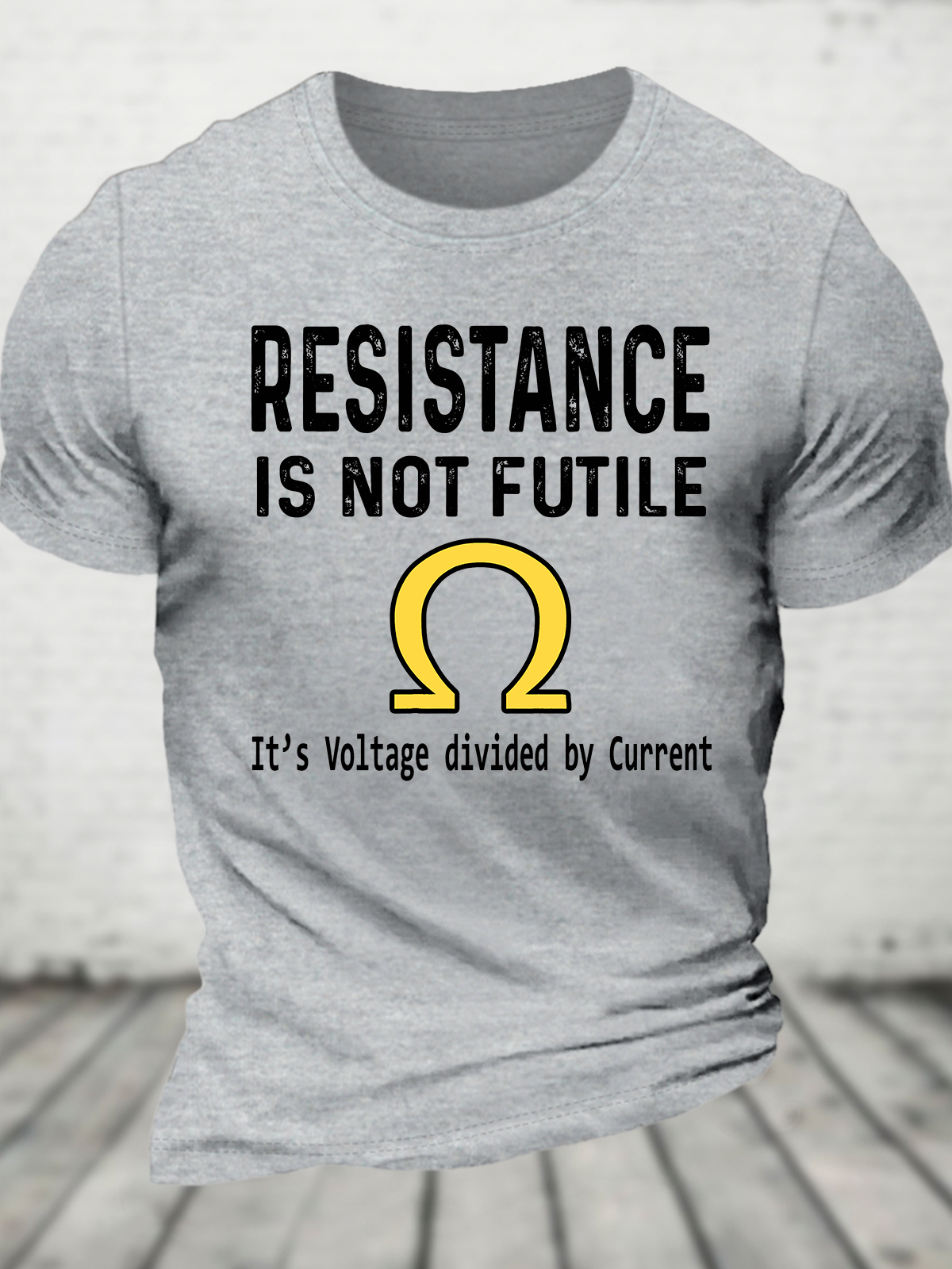 Ohm's Law Resistance Is Not Futile Cotton T-Shirt