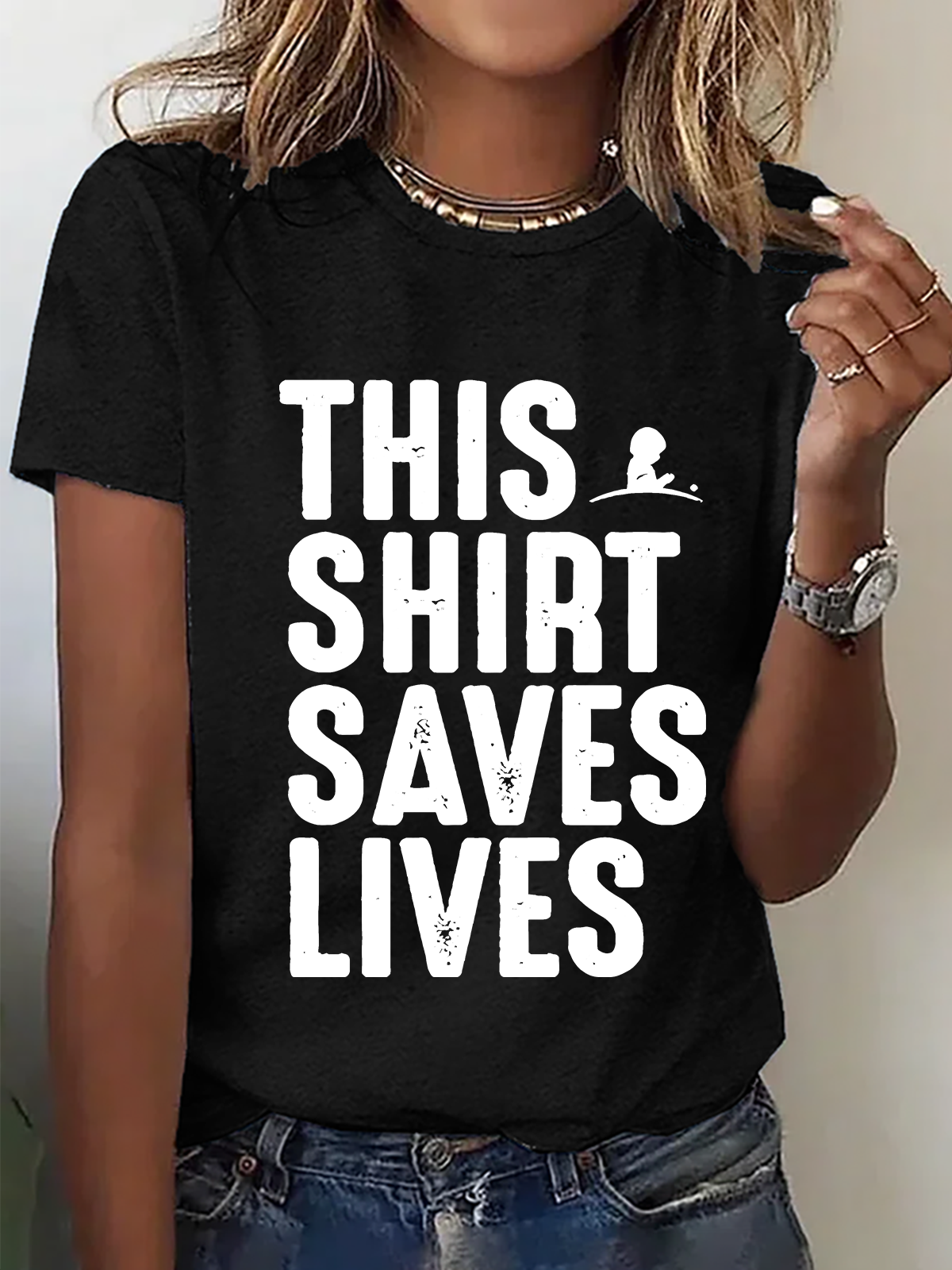 This Shirt Saves Lives Cotton T-Shirt