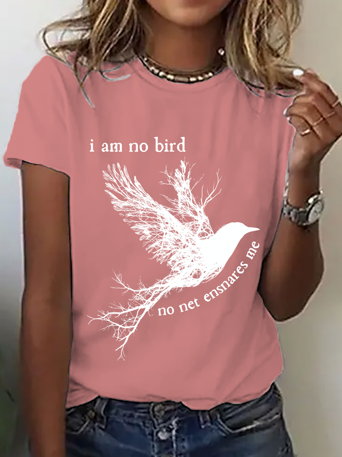 I Am No Bird Jane Eyre Charlotte Brontë Cotton T-Shirt