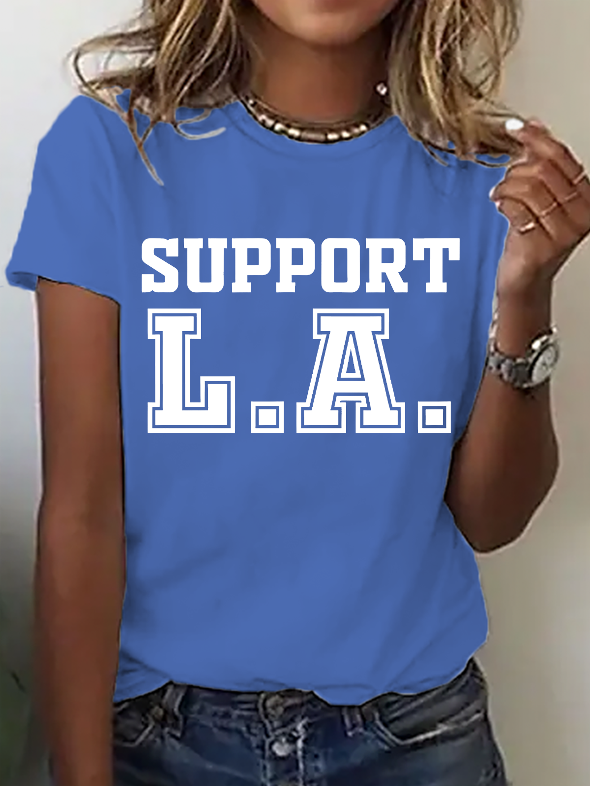 Support La Wildfire Relief Cotton T-Shirt