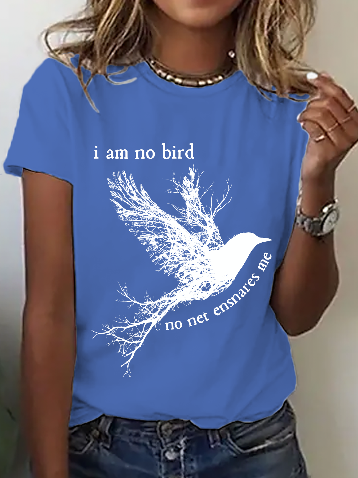 I Am No Bird Jane Eyre Charlotte Brontë Cotton T-Shirt