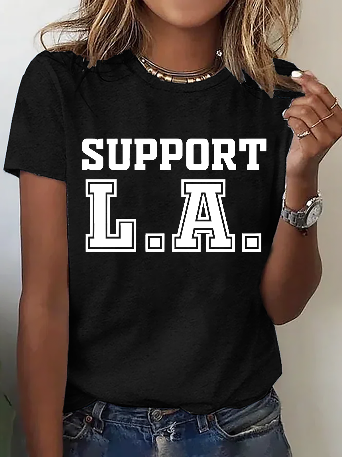 Support La Wildfire Relief Cotton T-Shirt