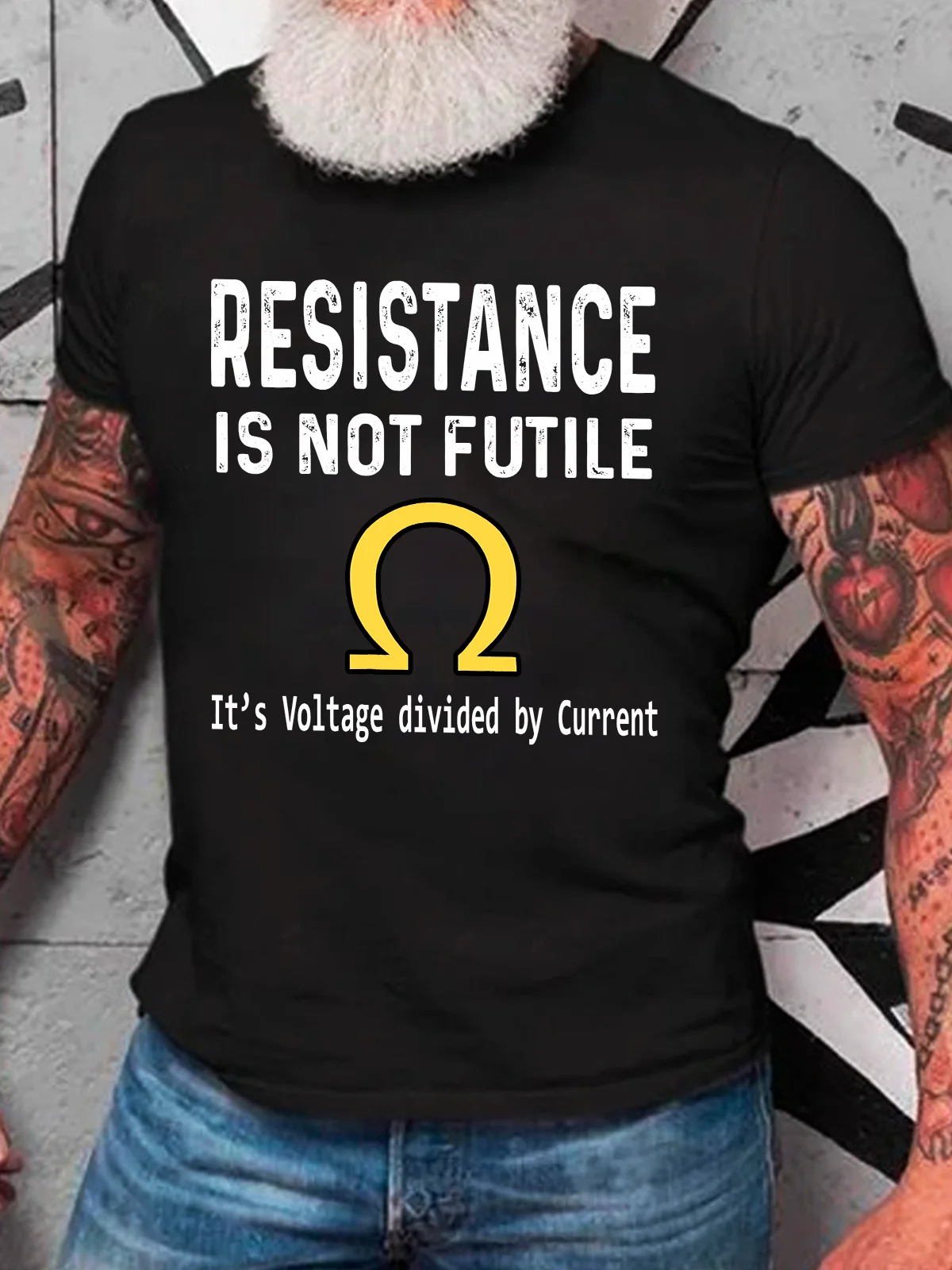 Ohm's Law Resistance Is Not Futile Cotton T-Shirt