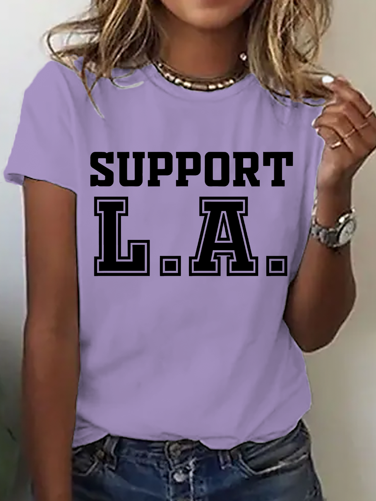 Support La Wildfire Relief Cotton T-Shirt