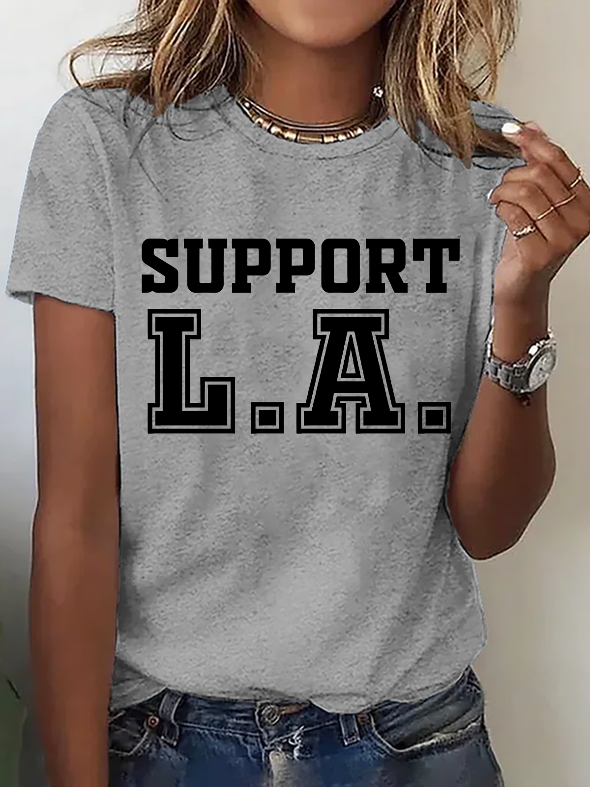 Support La Wildfire Relief Cotton T-Shirt