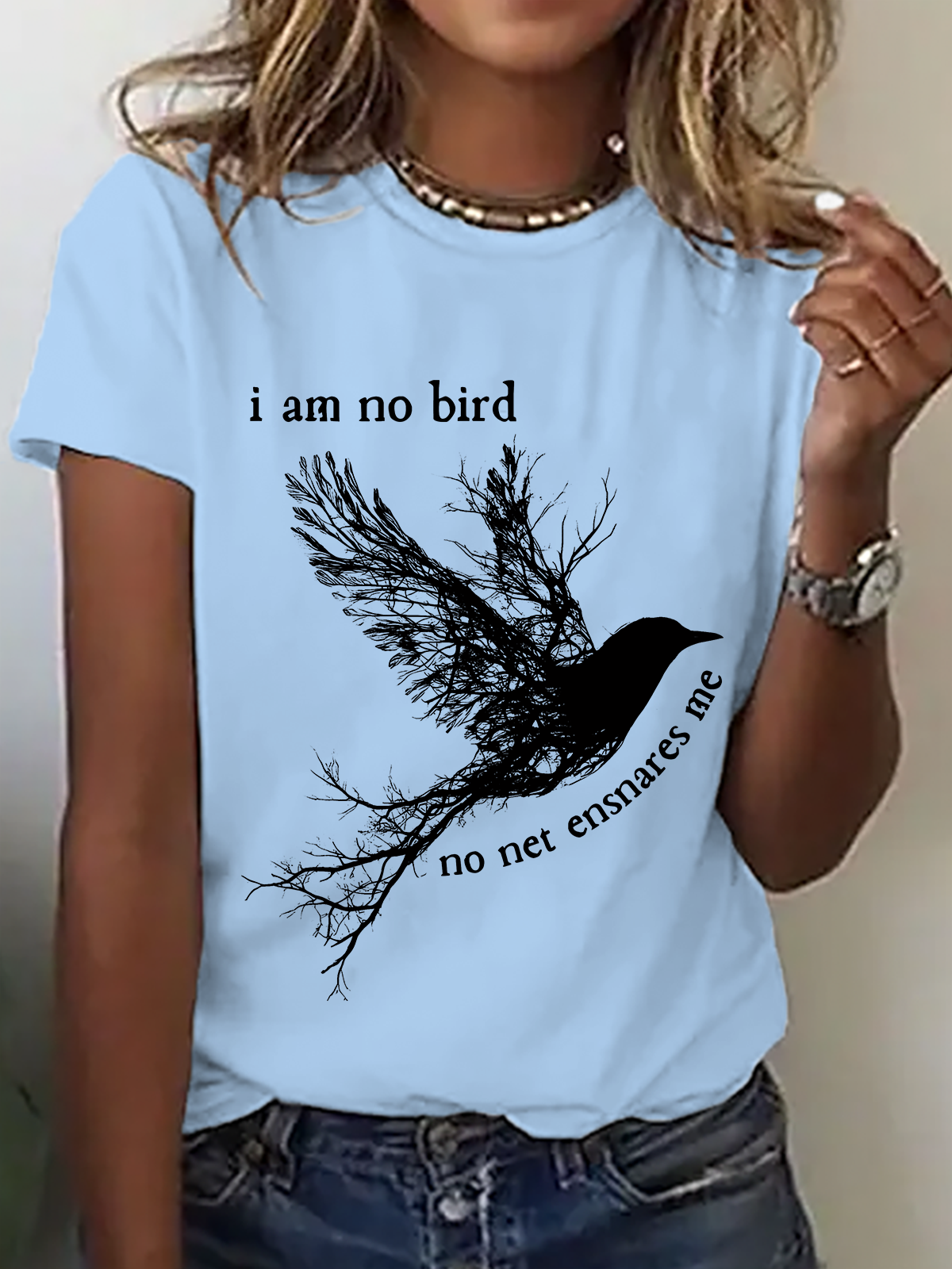 I Am No Bird Jane Eyre Charlotte Brontë Cotton T-Shirt