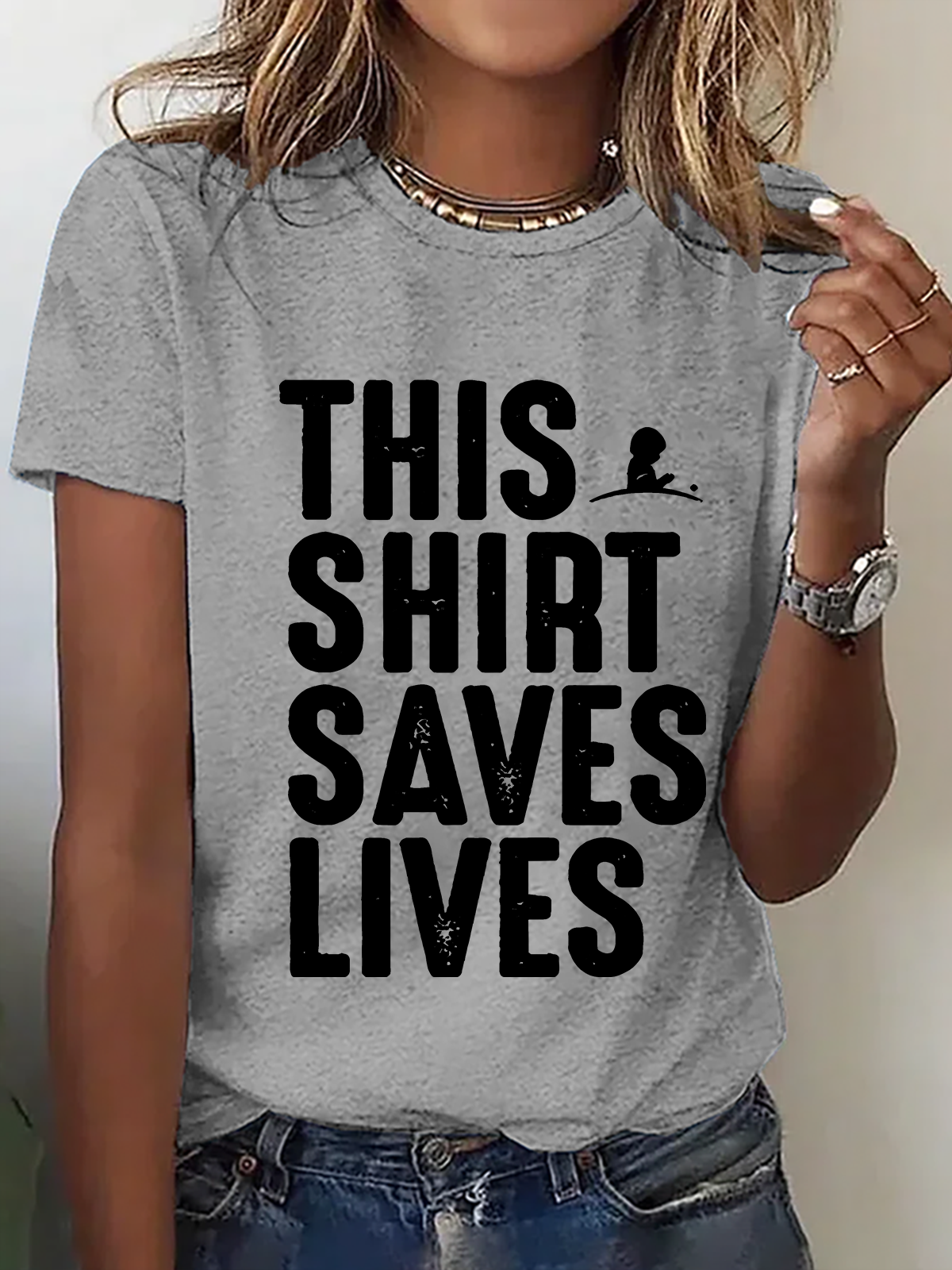 This Shirt Saves Lives Cotton T-Shirt