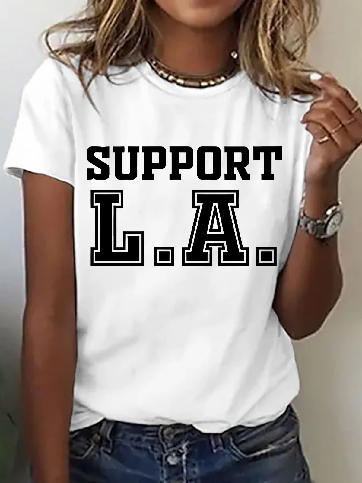 Support La Wildfire Relief Cotton T-Shirt