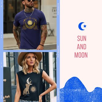 Sun and Moon Faith Graphic Tee Collection