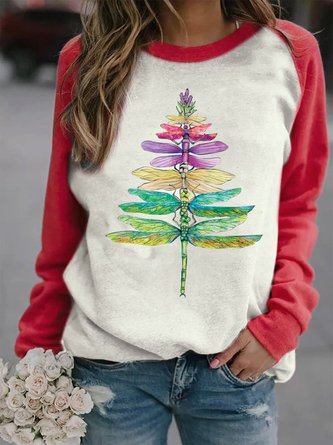 Dragonfly Christmas Tree Sweatshirts