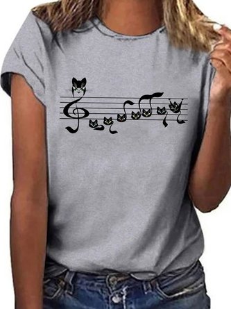 Music Cat Graphic Tee