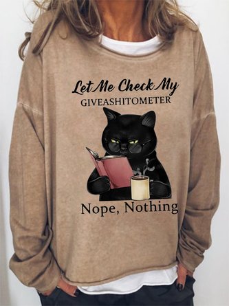 Let Me Check My Giveashitometer Nope Nothing Casual Sweatshirt