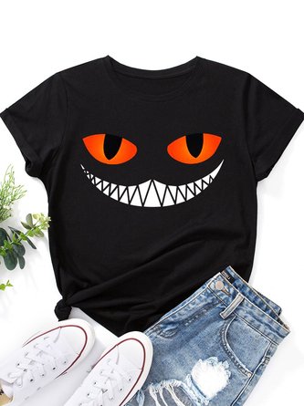 Halloween Themed Smiling Cheshire Cat T-shirt