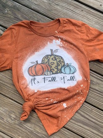 It’s Fall Y’all Pumpkin Halloween Women Tshirt