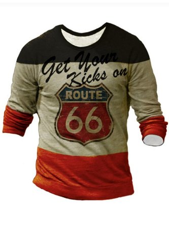 U.S. Route 66 Print Men's T-shirt