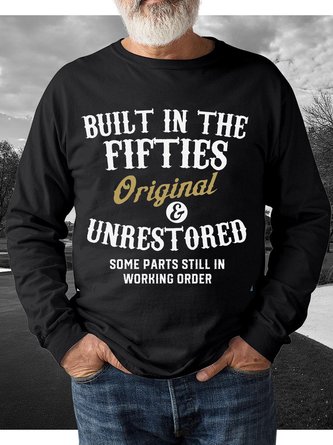 Men's Printed Sweatshirt With Fifties
