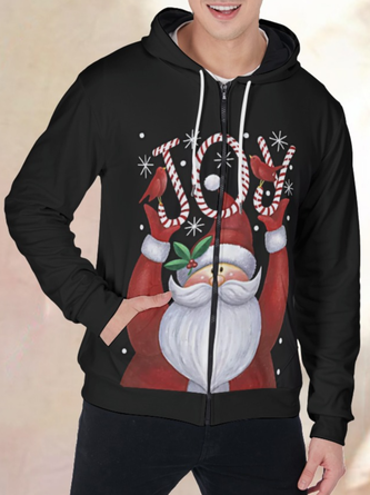 Christmas Santa Claus Long Sleeve Outerwear