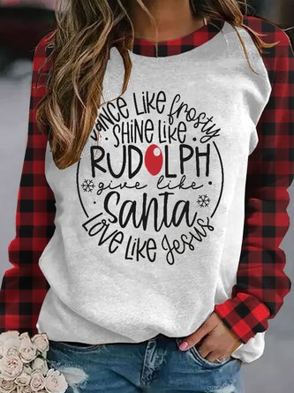 Santa Love Like Jesus Christmas Casual Sweatshirt