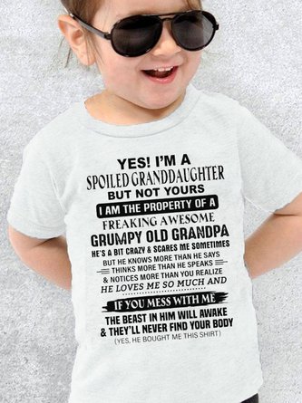 Funny Kids Cotton T-shirt