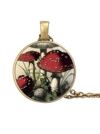 Time Ruby Mushroom Make Necklace