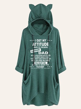 I Get My Attitude From Awesome Dad Hooded Hoodie