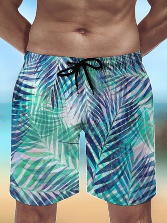 Men's Beach Leaves Casual Casual Casual Pants
