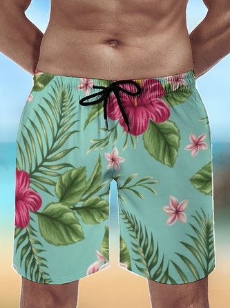 Men's Beach Tropical Flowers Pants