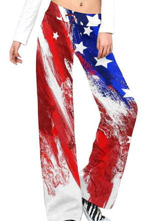 American Flag Casual Pants