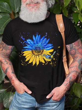 Sunflower Ukraine Men's Short Sleeve T-Shirt