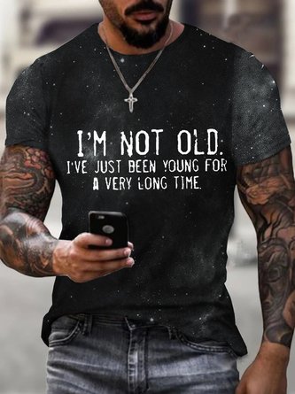 Starry Sky I'm Not Old I've Just Been YounG For A Very Long Time Men's Shirt