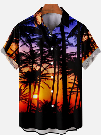 Palm Tree Men's Short Sleeve Shirt