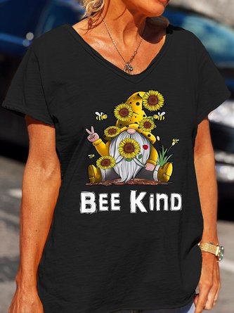 Bee Kind Gnome Women's Short Sleeve T-Shirt