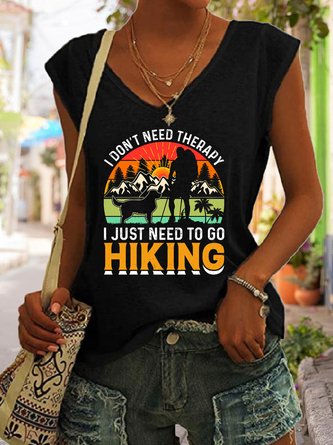 I Just Need To Go Hiking，Regular Fit Tanks & Camis