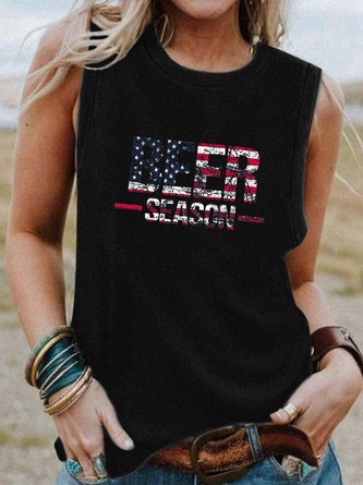 American flag women’s Casual Tanks & Camis