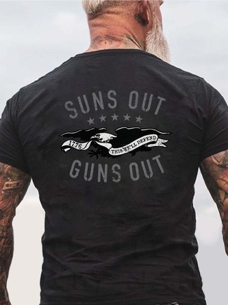 eagle men’s Crew Neck Vintage T-Shirt