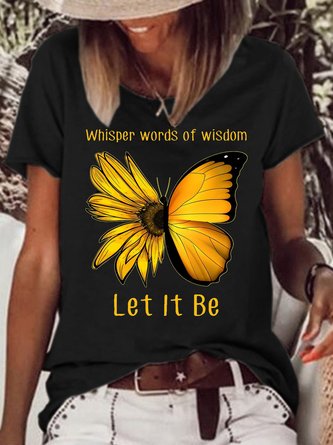 Whisper Word Of Wisdom Let It Be Casual T-Shirt