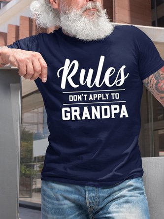 Rules Don't Apply To Grandpa Funny T-shirt