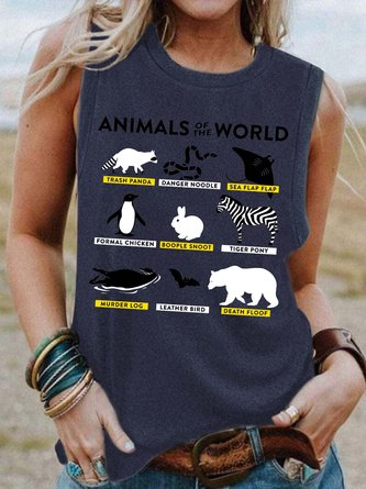 animal women’s Basics Loose Tanks & Camis