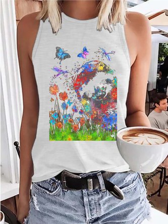 Butterfly women’s Casual Animal Tanks & Camis