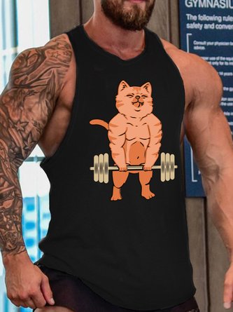 Muscle Cat Men's Loose Basics Tank Top