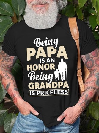 Being Papa Is An Being Grandpa Is Priceless Men's T-Shirt