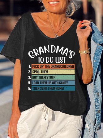 Grandma's To Do List Women's T-Shirt