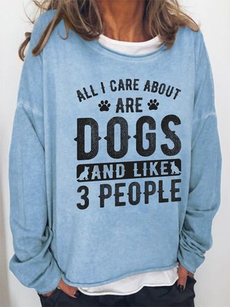 Women Funny Dog Loose Sweatshirts