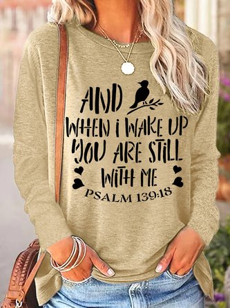 And When I Wake Up You Are Still With Me Women's Long Sleeve T-Shirt