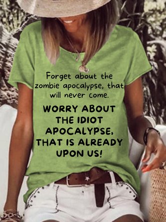 Lilicloth X Kat8lyst Worry About The Idiot Apocalypse Women's T-Shirt
